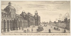 Vue du dôme du Palais des Tuileries, de Diverses vues de lieux remarquables - Stefano della Bella