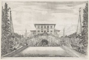 Villa Pratolino (titre de la série) Vues de la villa de Pratolino (titre de la série) - Stefano della Bella