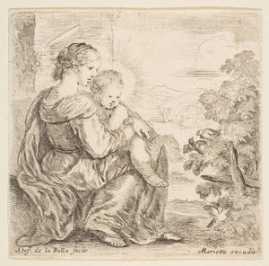 Vierge et Enfant Jésus, 1641 - Stefano della Bella