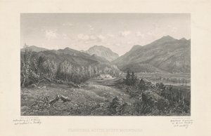 Franconia Notch, Montagnes Blanches - Stephen Alonzo Schoff, after George L. Brown
