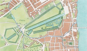 Cours de la rivière Tyburn, Westminster en 1747
