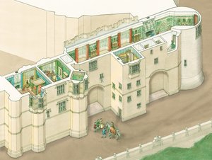 Galerie nord de la reine Elizabeth I au château de Windsor, Berkshire - Stephen Conlin