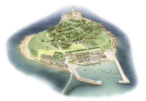 Mont Saint-Michel, Cornouailles, vers 1900-2023 - Stephen Conlin