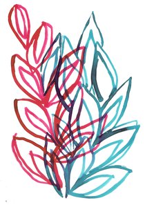 Bloom, 2016 (encre sur papier)