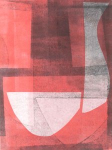 Bol et pichet, 2015 (monoprint sur papier)