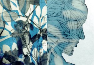 La Foret IX, 2017 (monoprint  collage)