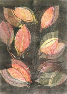 Midnight Garden V, 2015 (monoprint sur papier)