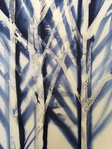 Arbre II, 2016 (cire sur tissu)