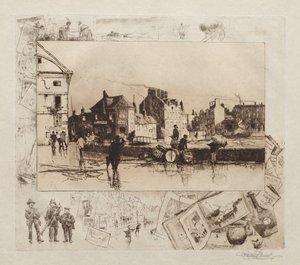 Tempête à Fécamp, Normandie, 1886 - Stephen Parrish