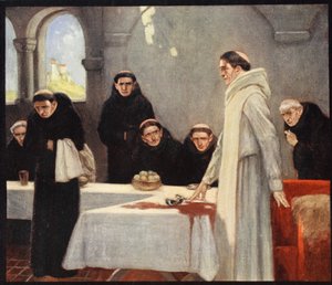 Saint Benoît et les moines, illustration de 