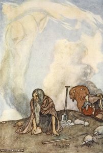 Le cheval blanc avait disparu de leurs yeux comme une couronne de brume, illustration de 