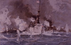 Guerre hispano-américaine de 1898, bataille de Santiago de Cuba - Willy Stoewer 