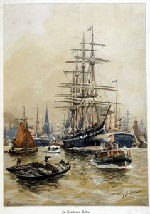 Le port de Hambourg, début 20e siècle - Willy Stoewer 