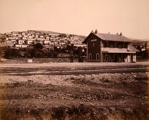 Gare et village de Mallakah sur la ligne de chemin de fer Beyrouth-Damas