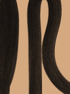 Cheveux bruns foncés et lisses - Studio Palette