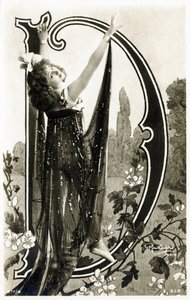 D : Mlle Roessler, danseuse de la Belle Époque - Alphabet en carte postale