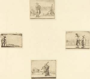 Feuille de gravures - Style of Jacques Callot