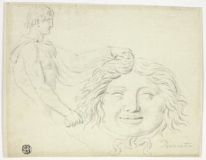 Persée et la tête de gorgone - Style of Jacques Louis David