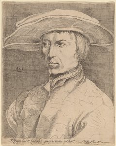 Autoportrait - Style of Lucas van Leyden after Albrecht Dürer