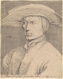Autoportrait - Style of Lucas van Leyden after Albrecht Dürer