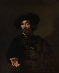Homme avec une gorgerette en acier - Style of Rembrandt