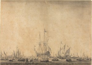 Marine - Style of Willem van de Velde the Younger