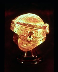 Casque en électrum du roi Mes-Kalem-Dug, vers 2500-2400 av. J.-C. - Sumerian