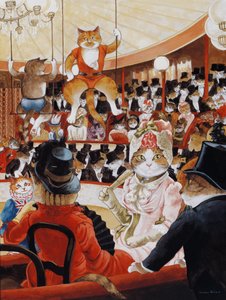Illustration de Cats Galore! A Compendium of Cultured Cats (pub. 2015) - Susan Herbert