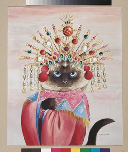 Illustration de Cats Galore! A Compendium of Cultured Cats (pub. 2015) - Susan Herbert