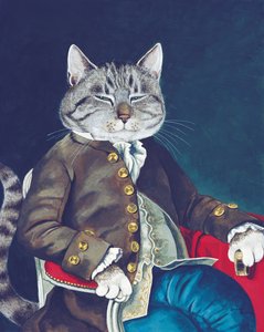 Illustration de Cats Galore! A Compendium of Cultured Cats (pub. 2015)