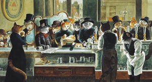 Illustration de Cats Galore! A Compendium of Cultured Cats (pub. 2015)