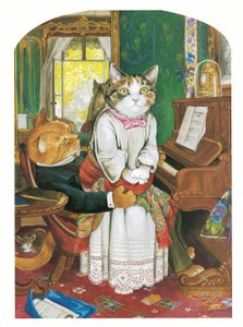 Illustration de Pre-Raphaelite Cats