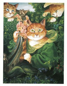 Illustration de Pre-Raphaelite Cats - Susan Herbert