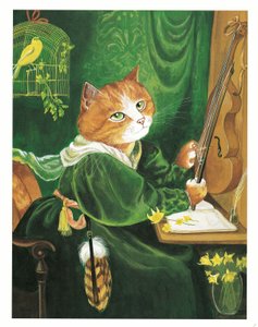 Illustration de Pre-Raphaelite Cats (pub. 1999)