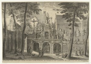 Estrade érigée à Anvers à l