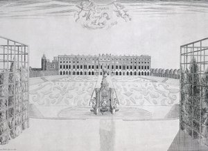 Façade sud de Hampton Court, c.1830 - Sutton Nicholls