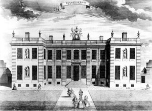 Vue de Marlborough House à Pall Mall, Westminster, 1741 - Sutton Nicholls