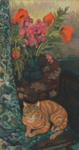 Bouquet et chat