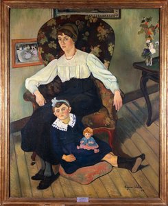 Portrait peint de la nièce de Suzanne Valadon
