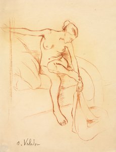Femme nue assise sur un lit - Suzanne Valadon