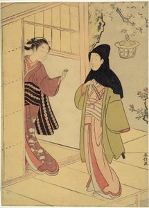 Une Visite du Soir (Une Parodie de Junidan Soshi) - Suzuki Harunobu