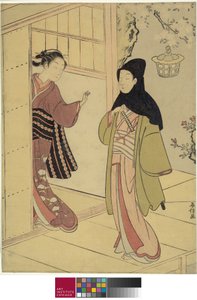 Une visite du soir - Suzuki Harunobu