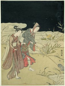 Attraper des lucioles - Suzuki Harunobu