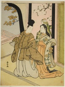 Courtisan et dame - Suzuki Harunobu
