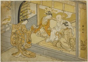 Hotoke Gozen dansant devant Taira no Kiyomori - Suzuki Harunobu