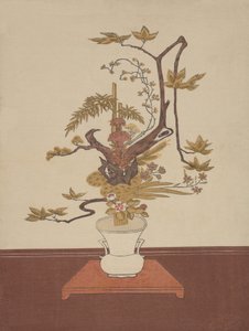 Arrangement floral Ike Bana dans le style Ike-no-bo, probablement 1765 - Suzuki Harunobu