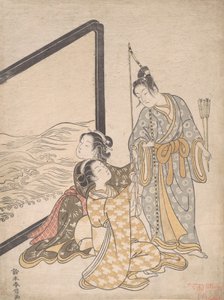 Parodie de Minamoto no Tametomo, 1765 - Suzuki Harunobu