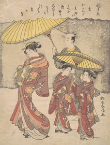Neige, vers 1769 - Suzuki Harunobu