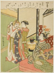 Tamonten, de la série "Les Sept Dieux de la Bonne Chance dans la Vie Moderne (Tosei Shichi Fukujin)"