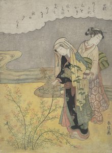 Le Trèfle de Brousse Hagi, vers 1766 - Suzuki Harunobu
